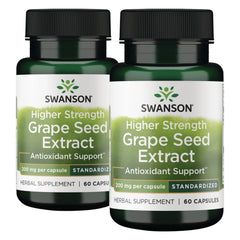 Higher Strength Grape Seed Extract - Standardized - 2 Pack