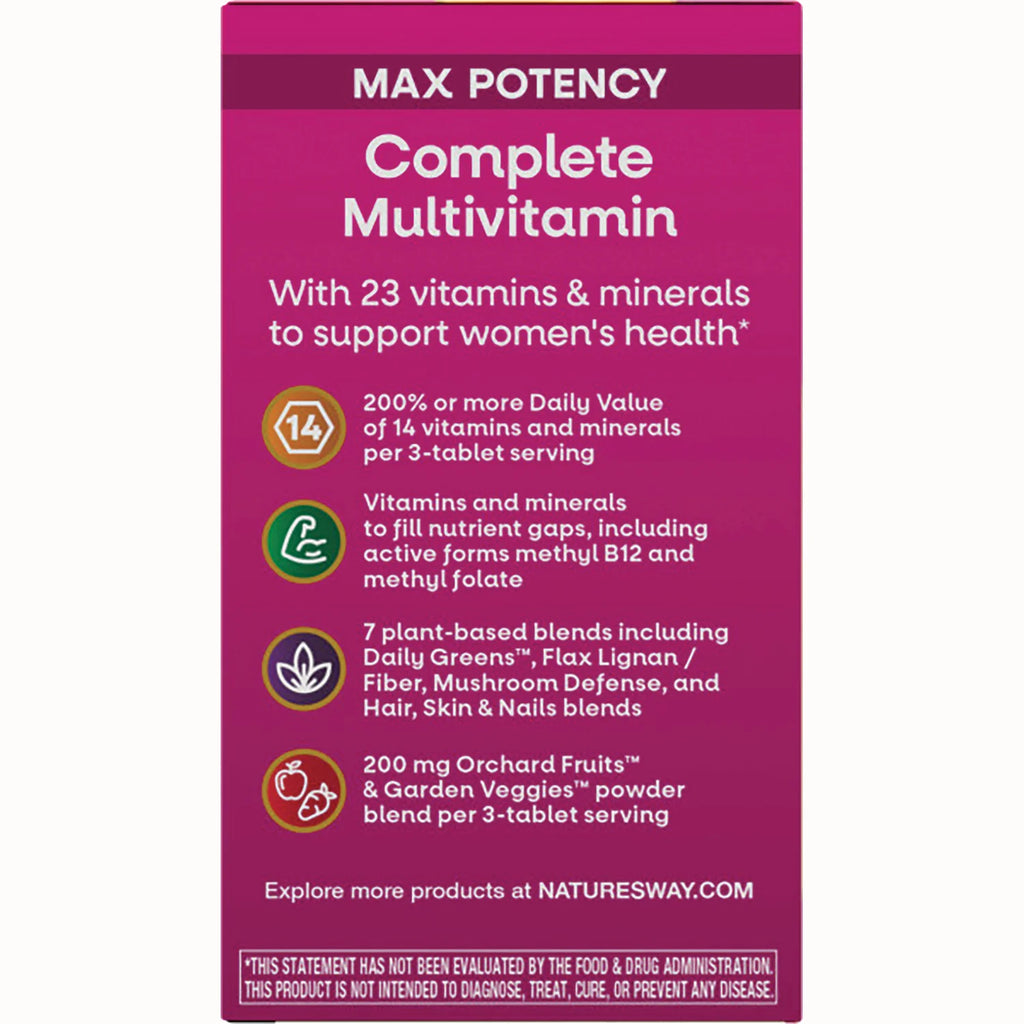Alive! Max3 Potency Womens Complete Multivitamin