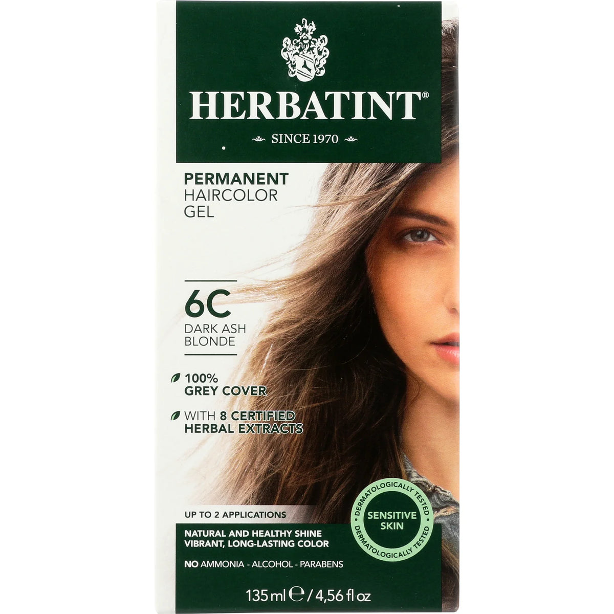 Permanent Haircolor Gel 6C Dark Ash Blonde