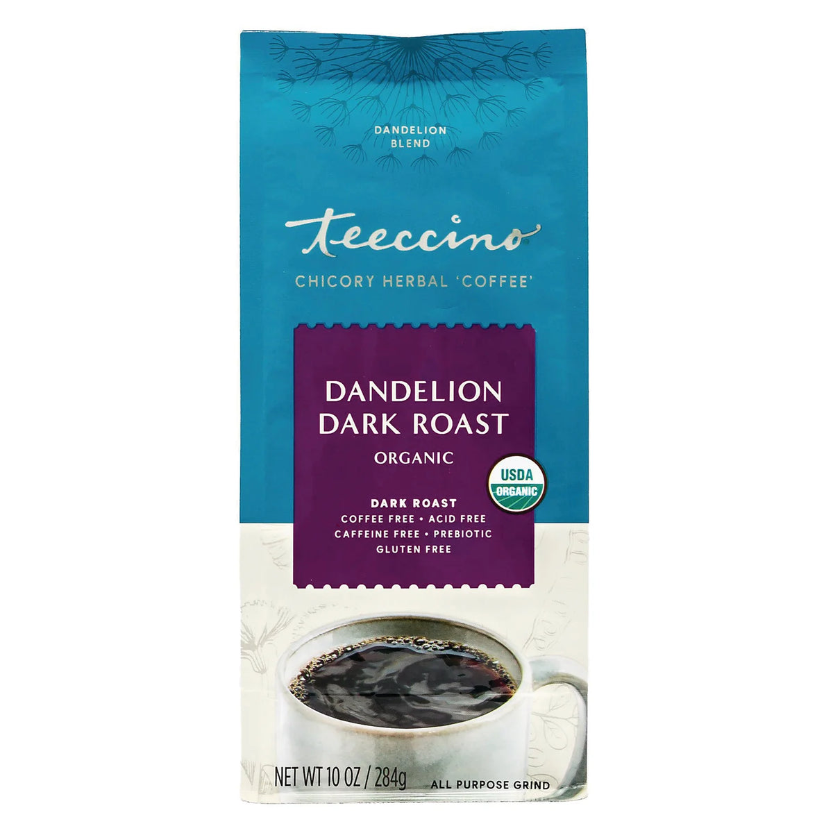 Organic Chicory Herbal Coffee  - Dandelion Dark Roast