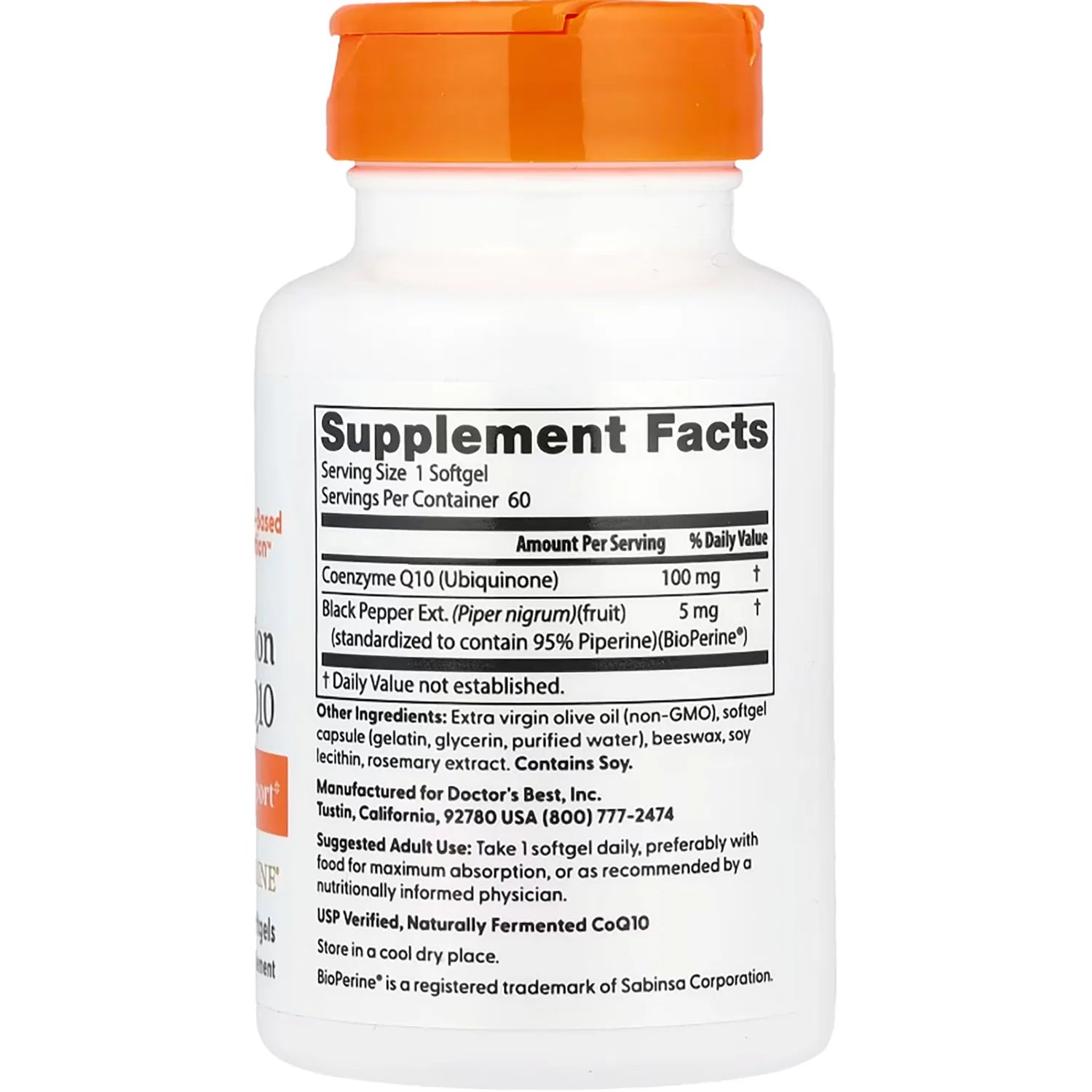 High Absorption CoQ10 with BioPerine