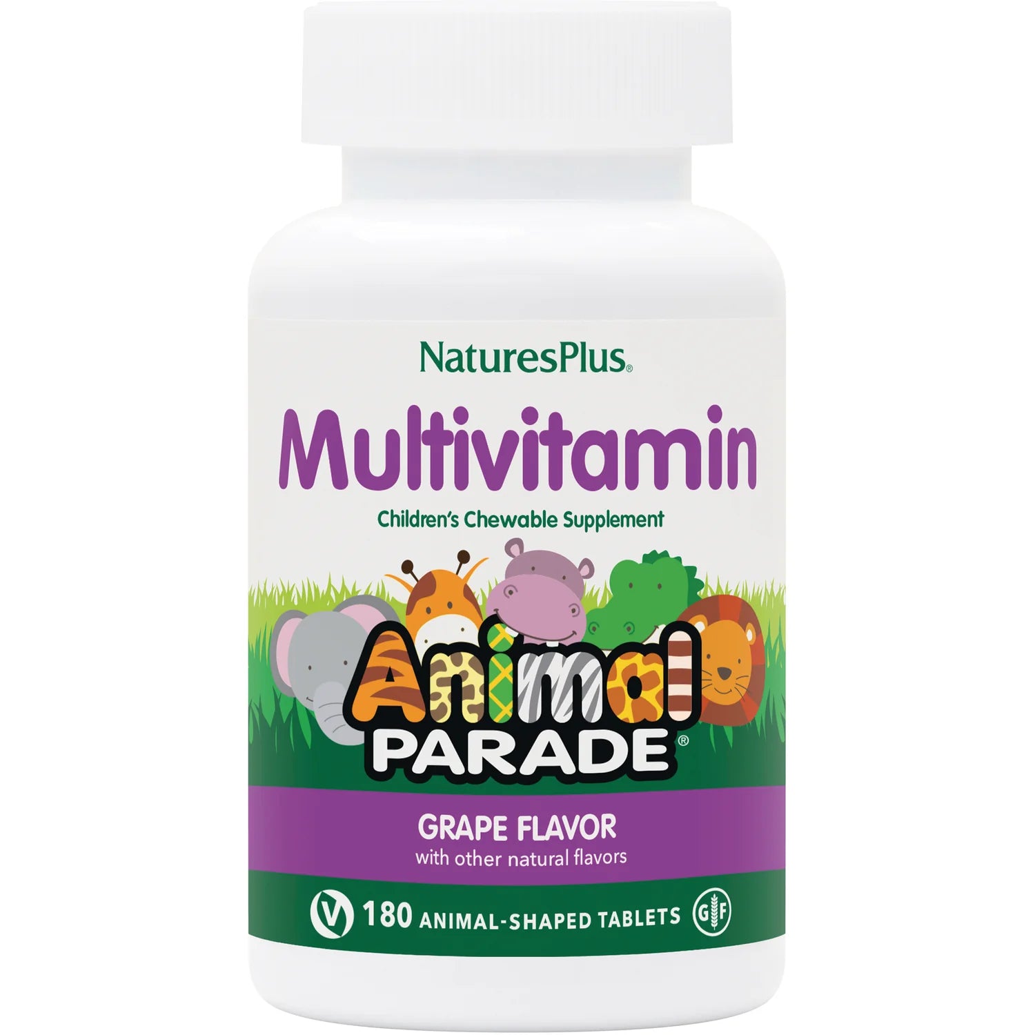 Animal Parade Childrens Chewable Multivitamin - Grape
