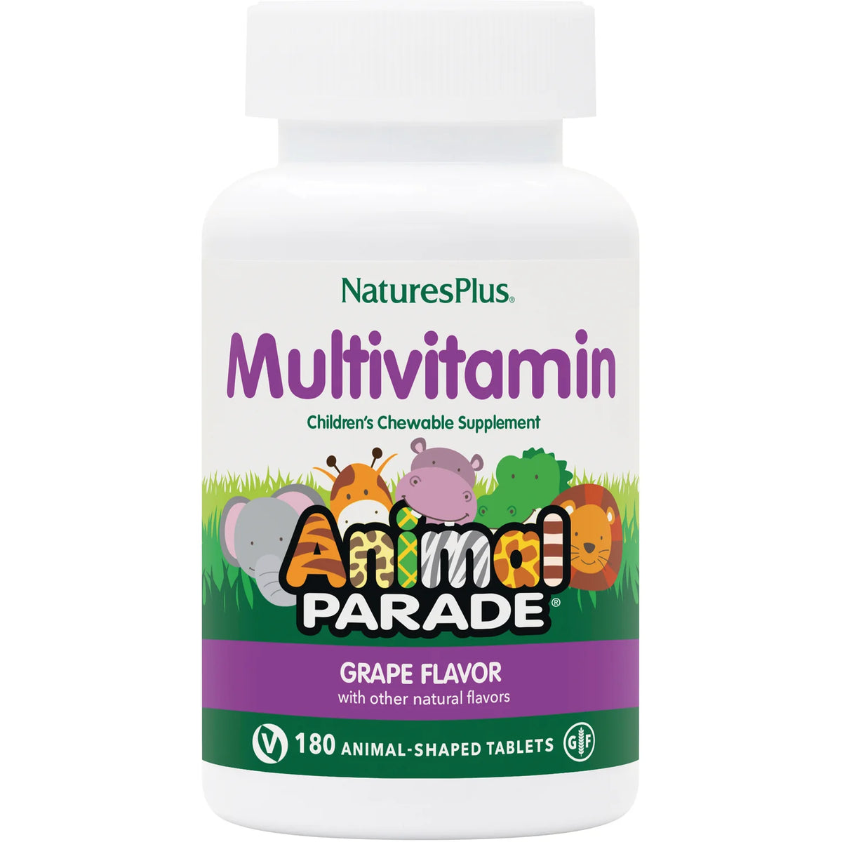 Animal Parade Childrens Chewable Multivitamin - Grape