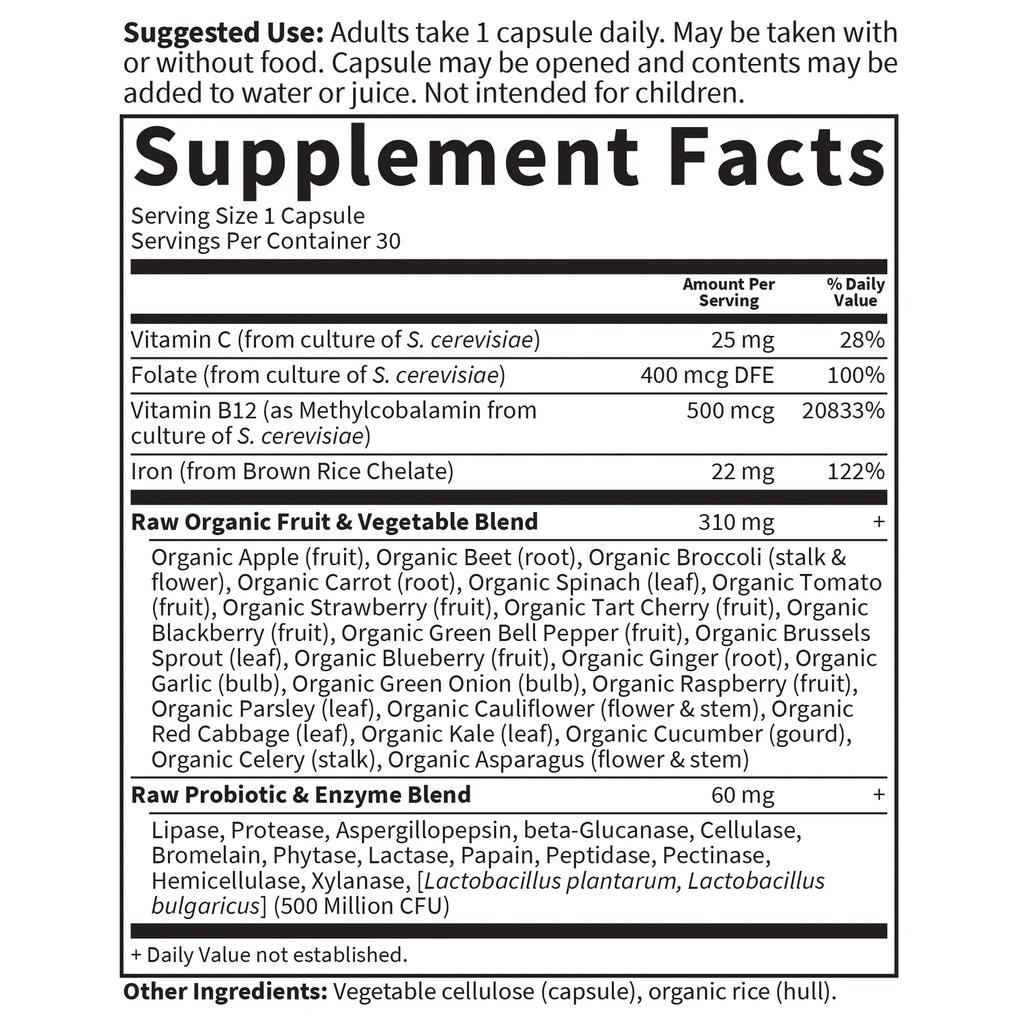 Vitamin Code Raw Iron