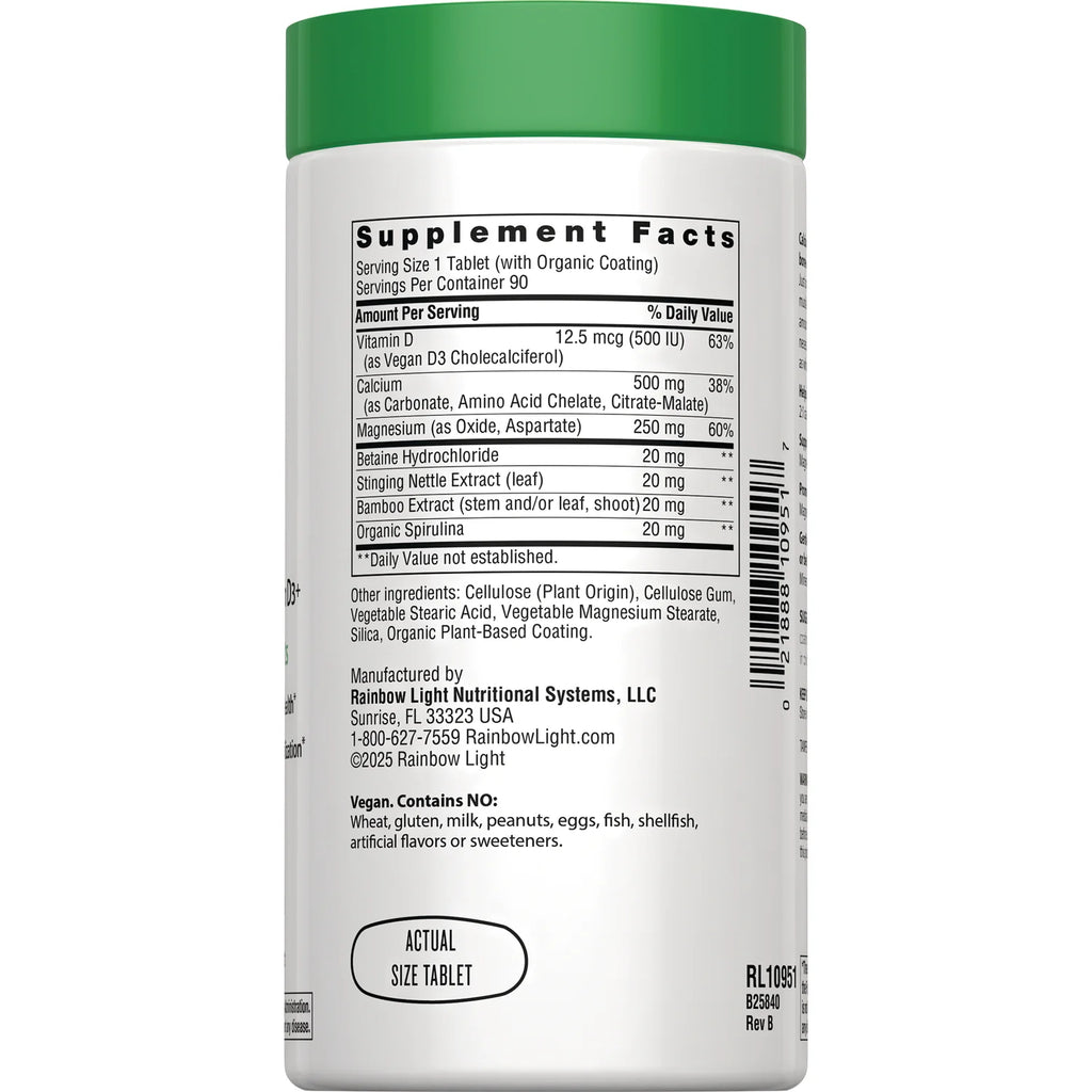 Calcium with Magnesium & Vegan D3+
