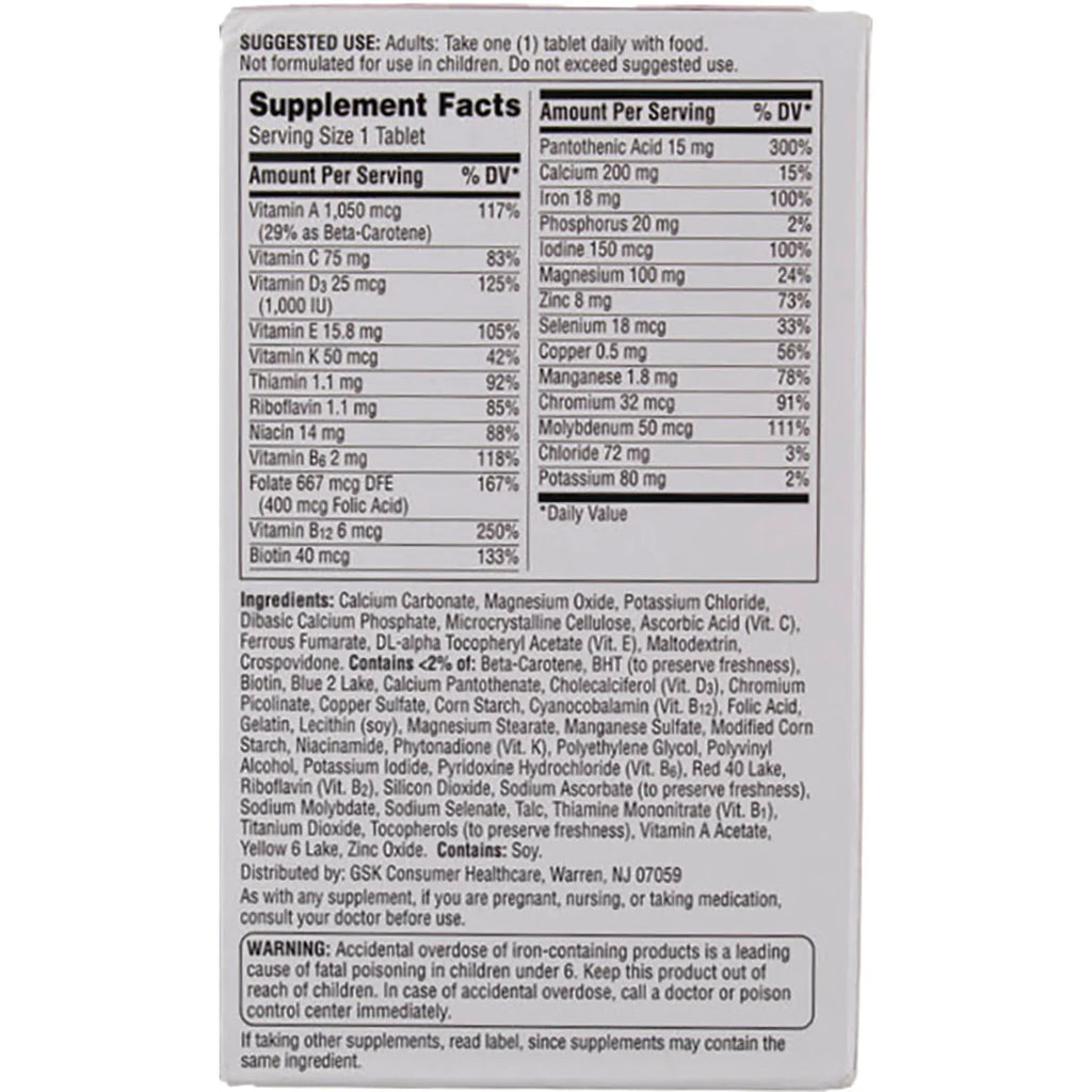 Multivitamin/Multimineral Women