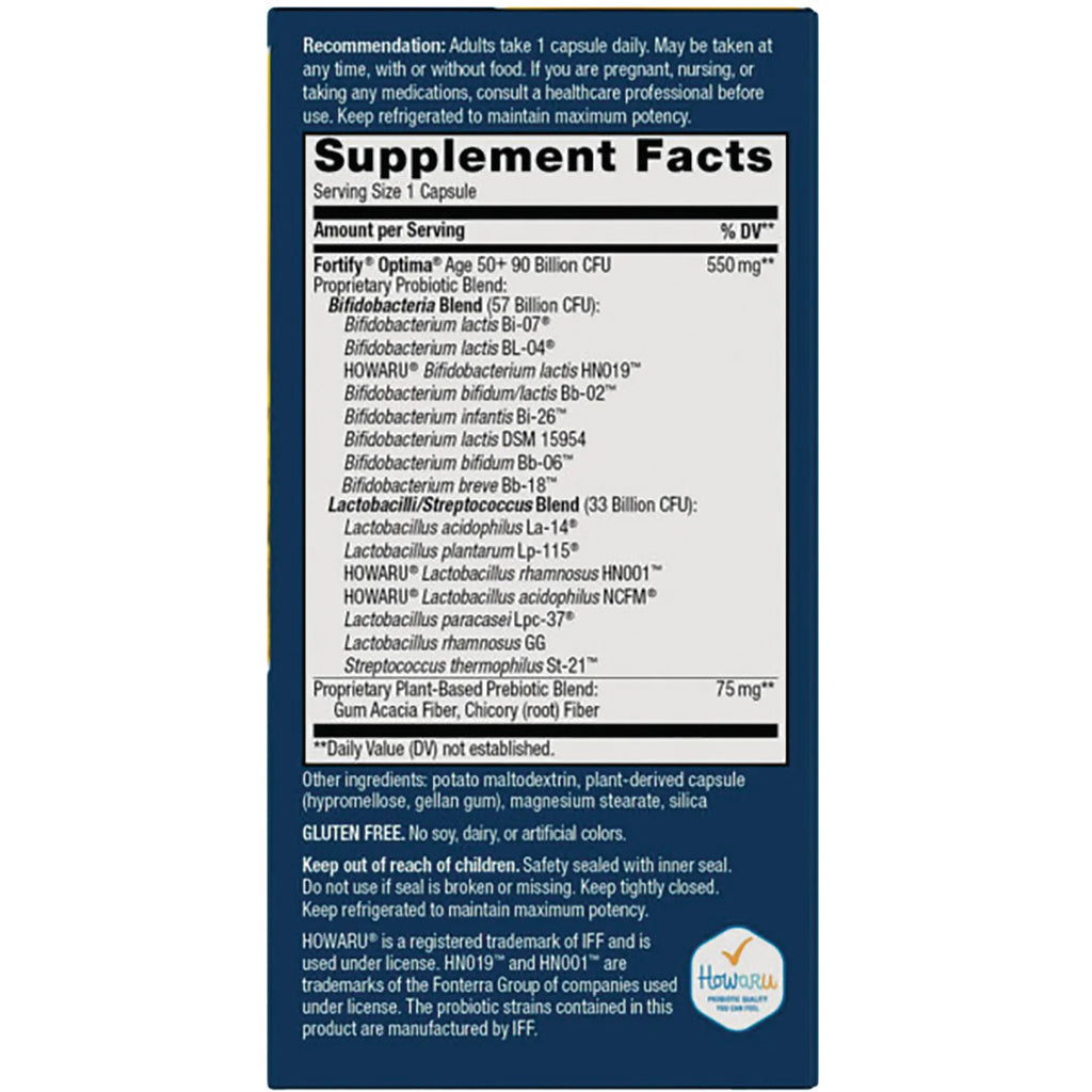 Fortify Optima Probiotic Ultra Potency 50+
