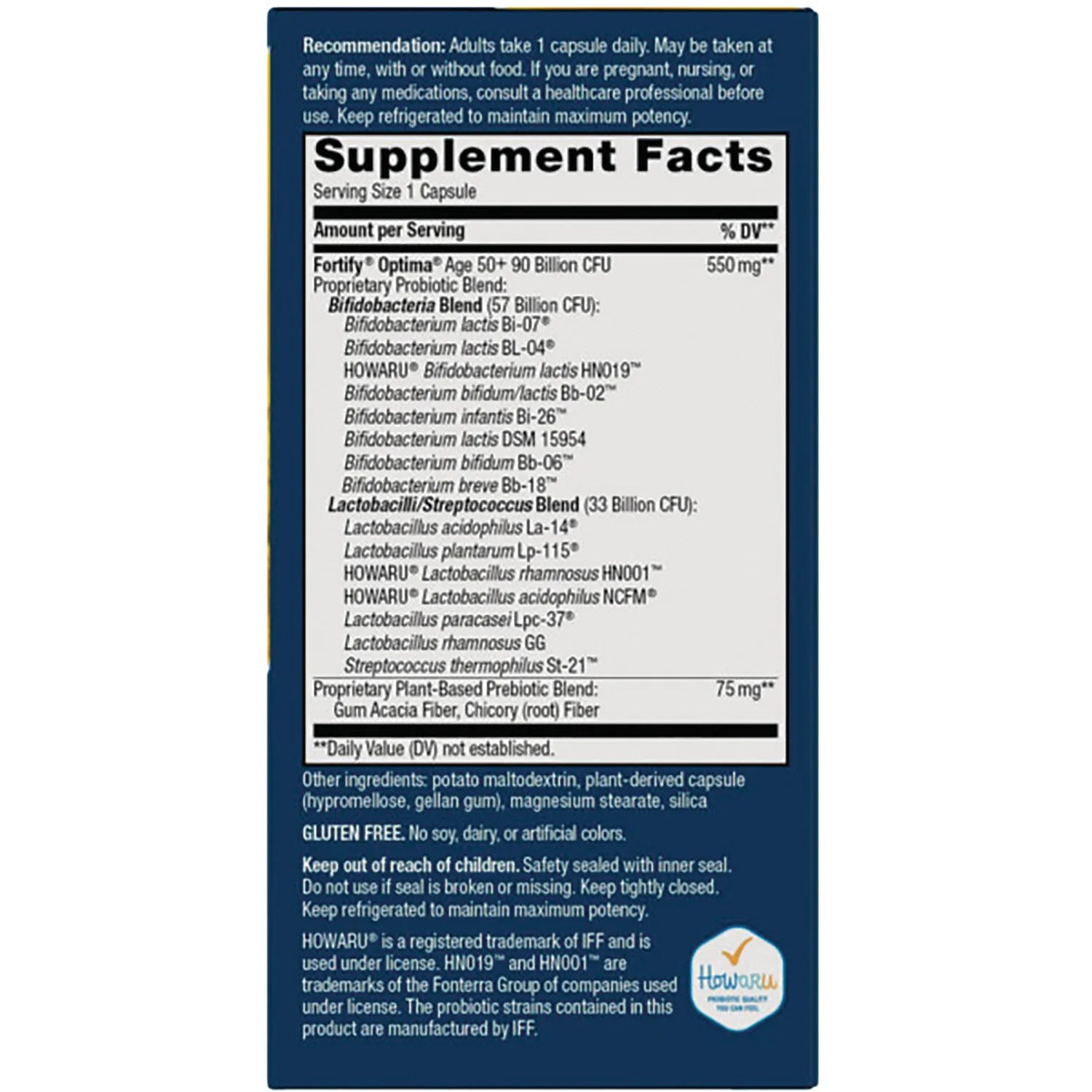 Fortify Optima Probiotic Ultra Potency 50+