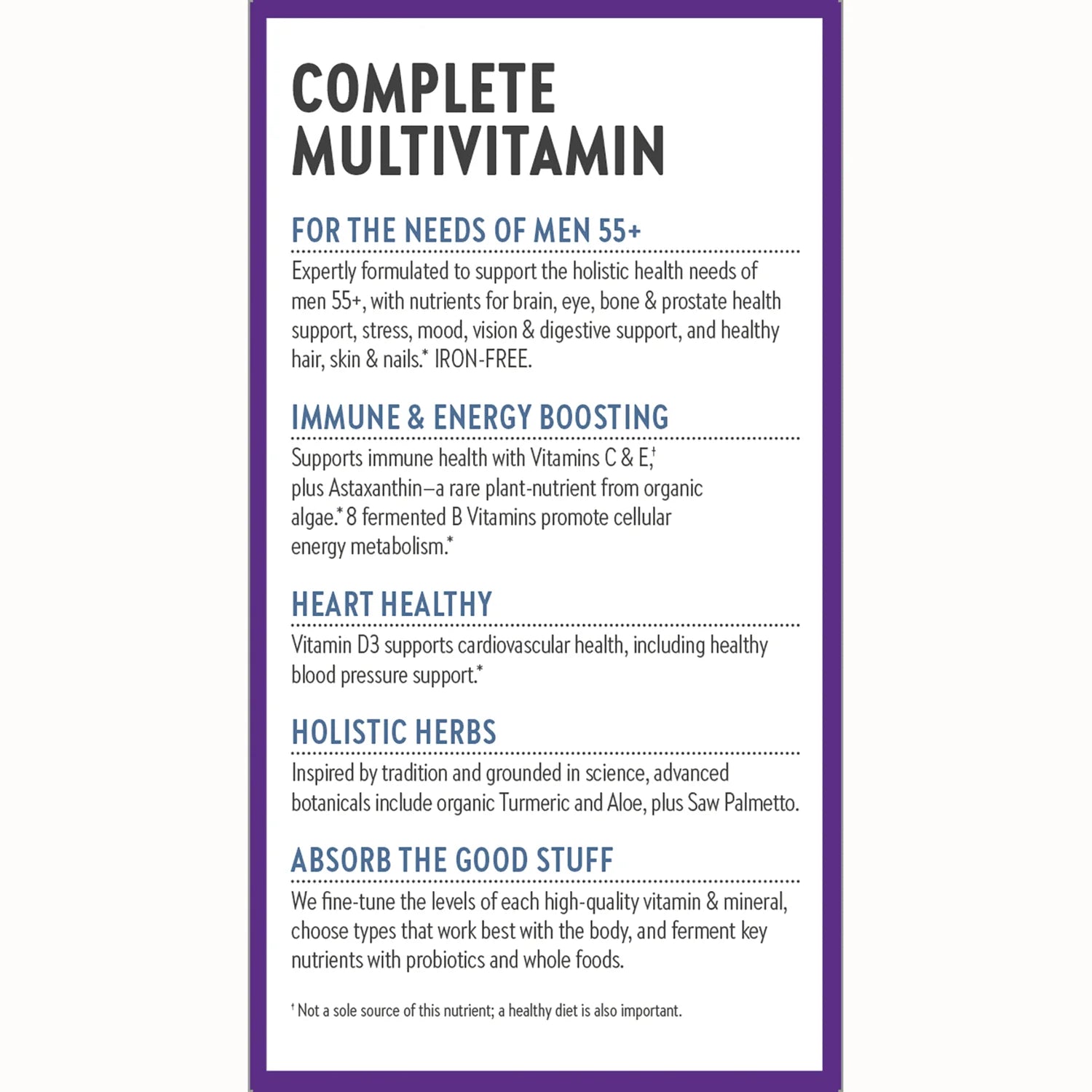 One Daily Every Mans Multivitamin 55+