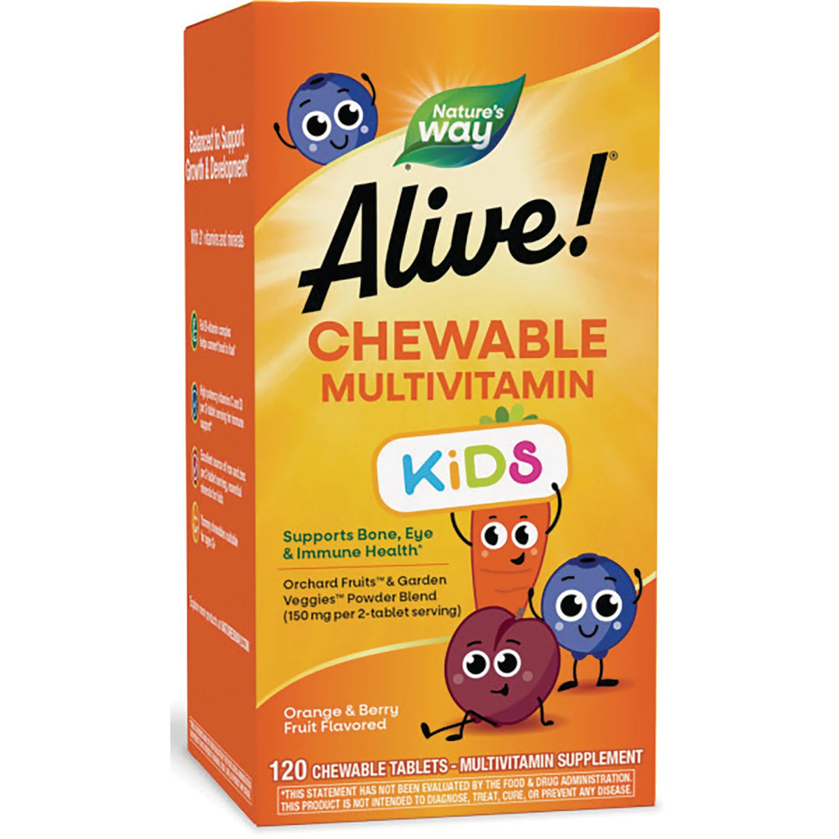 Alive! Kids Chewable Multivitamin - Orange & Berry